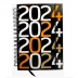 AGENDA AMIGOLD ESPIRAL MOD. ANO 2024 REF. 4724 MOD. CAPA PRETA ANO 2024