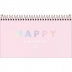 AGENDA HAPPY DE BOLSO ESPIRAL TILIBRA MOD. ANO 2021 ROSA