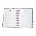 AGENDA INTERPONTE ESPIRAL ROSAS PQ REF. AG23004 MOD. BRANCO