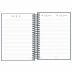 AGENDA SPICE CORES TILIBRA ESPIRAL REF. 354953 MOD. ANO 2025 CINZA