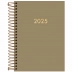 AGENDA TILIBRA NAPOLI ESPIRAL DIARIA 12,9 x 18,7 CM REF. 347779 MOD. ANO 2025 BEGE