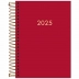 AGENDA TILIBRA NAPOLI ESPIRAL DIARIA 12,9 x 18,7 CM REF. 347779 MOD. ANO 2025 VERMELHO