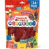 BRINQUEDO MAGIC KIDS KIT DE MASSINHA CRIATIVA ALFABETO 300G 34PCS C/MOLDES REF. 2223