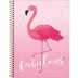 CADERNO 1 MATERIA CPD ALOHA FLAMINGO 80FLS TILIBRA CAPA FABULOUS