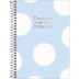 CADERNO 1 MATERIA CPD COLEGE SOHO 80FLS CAPA AZUL C/ BOLAS BRANCAS