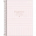 CADERNO 1 MATERIA CPD COLEGE SOHO 80FLS CAPA ROSA CLARO LISTRAS