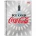 CADERNO 1 MATERIA CPD CONNECT COCA MASCULINO 80FLS REF. 349879 CAPA SERVE ICE COLD COCA COLA