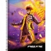 CADERNO 1 MATERIA CPD FREE FIRE 80FLS CAPA ROXO E AMARELO