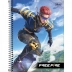 CADERNO 1 MATERIA CPD FREE FIRE 80FLS CAPA SKATE VOO