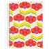 CADERNO 1 MATERIA CPD KBOM 96FLS SD REF. 10156 CAPA FLORES VERMELHAS