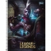 CADERNO 1 MATERIA CPD LEAGUE OF LEGENDS 80FLS CAPA MODELO 7