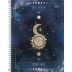 CADERNO 1 MATERIA CPD MAGIC UNIVERSO 80FLS CAPA THE MOON THE SUN