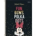 CADERNO 1 MATERIA CPD MINNIE 80FLS CAPA FUN BOWS, POLKA DOTS