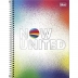 CADERNO 1 MATERIA CPD NOW UNITED 80FLS CAPA SPLASH COLORIDOS