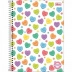 CADERNO 1 MATERIA CPD PEPPER FEMININO 80FLS CAPA CORAÇÕES