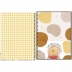 CADERNO 1 MATERIA CPD POOH 80FLS CAPA BRANCO COM MANCHAS