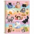 CADERNO 1 MATERIA CPD PURRFECT CATS 80F REF. 350052 CAPA COLORIDO