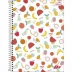 CADERNO 1 MATERIA CPD MAIS+ FEMININO CAPA FRUTAS