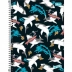 CADERNO 1 MATERIA CPD SPICE MASCULINO 80FLS REF. 349160 CAPA TUBARÃO