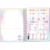 CADERNO 1 MATERIA CPD UNICORNIO BLINK CAPA OVER THE RAINBOW