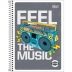 CADERNO 1 MATERIA CPM PEPPER MASCULINO 80FLS CAPA FEEL THE MUSIC