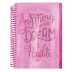 CADERNO 10 MATERIAS CPM COLEGIAL BREEZE ROSA C/MALOTE ZIP