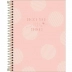 CADERNO 10 MATERIAS CPD COLEGE SOHO 160FLS CAPA CORAL COM BOLAS