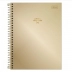 CADERNO 10 MATERIAS CPD COLEGE WEST VILLAGE 160FLS REF. 235598 CAPA OURO LOVELY