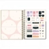 CADERNO 10 MATERIAS CPD COLEGE WEST VILLAGE 160FLS REF. 235598 CAPA OURO LOVELY