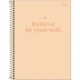 CADERNO 10 MATERIAS CPD HAPPY 160FLS CAPA BELIEVE IN YOURSELF