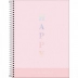 CADERNO 10 MATERIAS CPD HAPPY 160FLS CAPA CHOOSE EMPATHY ROSA