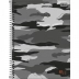 CADERNO 10 MATERIAS CPD HIDE 160FLS CAPA PRETA C/ CINZA