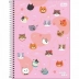 CADERNO 10 MATERIAS CPD HUG ME CAPA ROSA BICHINHOS