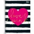 CADERNO 10 MATERIAS CPD LOVE PINK