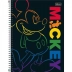 CADERNO 10 MATERIAS CPD MICKEY RAINBOW CAPA MICKEY CORES ARCO IRIS