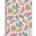 CADERNO 10 MATERIAS CPD PEPPER FEMININO 160FLS CAPA SAPATOS