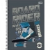 CADERNO 10 MATERIAS CPD PEPPER MASCULINO 160FLS CAPA BOARD RIDER