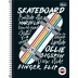 CADERNO 10 MATERIAS CPD PEPPER MASCULINO 160FLS CAPA SKATE