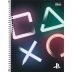 CADERNO 10 MATERIAS CPD PLAYSTATION 160FLS CAPA PRETO