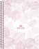 CADERNO 10 MATERIAS CPD ROSA ROSE CAPA FOLHAS