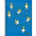 CADERNO 10 MATERIAS CPD SIMPSONS REF. 342262 CAPA SIMPSONS AZUL