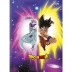 CADERNO BROCHURA PEQUENO CPD 80FLS DRAGON BALL CAPA ROXO