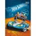 CADERNO BROCHURA PEQUENO CPD 80FLS HOT WHEELS CAPA LARANJA C/ AZ