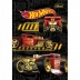 CADERNO BROCHURA PEQUENO CPD 80FLS HOT WHEELS CAPA PT C/ CARRO VERMELHO