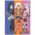 CADERNO BROCHURA PEQUENO CPD 80FLS NARUTO REF. 10502 CAPA FAIXA ROXA / LARANJA / ROSA