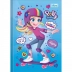 CADERNO BROCHURA PEQUENO CPD 80FLS POLLY POCKET CAPA AZUL