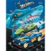 CADERNO BROCHURAO CPD 80FLS HOT WHEELS TILIBRA CAPA CARRO AZ E CARRO VD