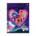 CADERNO BROCHURAO CPD 80FLS MY LITTLE PONY REF. 10519 CAPA CORACAO ROXO