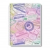 CADERNO PEQUENO ESPIRAL CPD 48FLS UAU FEMININO CAPA SELOS