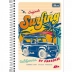 CADERNO PEQUENO ESPIRAL CPM 48FLS MAIS + TILIBRA CAPA SURF